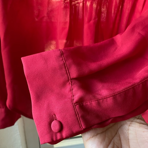 Torrid Long Sleeve Red Blouse Size L - Picture 5 of 8
